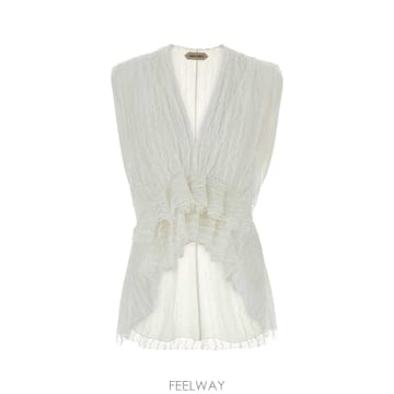 Alberta Ferretti [X45]�˺���Ÿ�䷹Ƽ A08055120 0002 ���� ���� ���� ���� ���� ����콺 White mesh t[X45]�˺���Ÿ�䷹Ƽ A08055120 0002 ���� ���� ���� ����