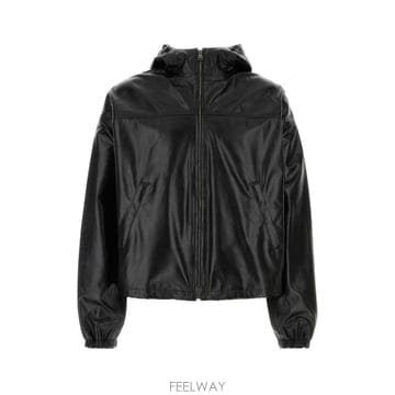 [X45]펜디 FPJ166B1ON F0QA1 남성 블레이저 봄버 캐주얼자켓 Black leather jack