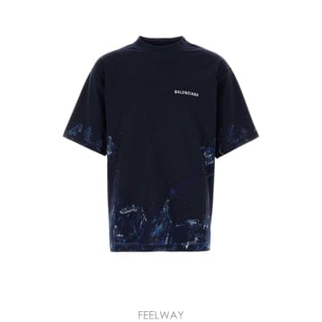 Balenciaga [X45]�߷��þư� 764235TUVJ7 8065 ���� Ƽ���� �μҸ� ž Midnight blue cotto[X45]�߷��þư� 764235TUVJ7 8065 ���� Ƽ���� �μҸ� ž