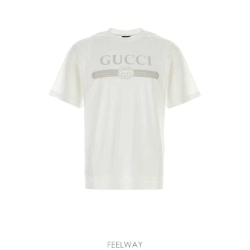GUCCI [X45]���� A0095JXJH5Y 9066 ���� Ƽ���� �μҸ� ž White cotton t shirt[X45]���� A0095JXJH5Y 9066 ���� Ƽ���� �μҸ� ž White