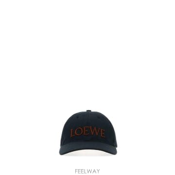 [X45]로에베 K820358X68 DEEPNAVY 여성 모자 버킷햇 비니 캡 Dark blue cotton
