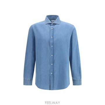 Brunello Cucinelli [K68]���ڷ� ��ġ�ڸ� MR6830627 C008 ���� ���� ���� ���� ���� Cotton denim Sh[K68]���ڷ� ��ġ�ڸ� MR6830627 C008 ���� ���� ���� 
