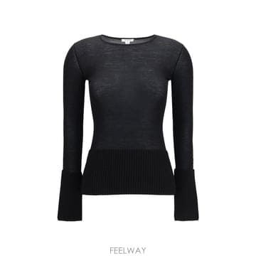 Alaia [K68]�˶��̾� AA9H1591K280D 995 ���� Ƽ���� �μҸ� ž ���� Merino wool crew[K68]�˶��̾� AA9H1591K280D 995 ���� Ƽ���� �μҸ� ž 