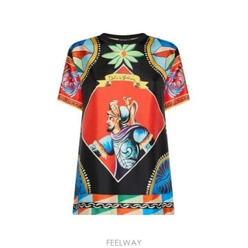 26 FW 돌체앤가바나 나이트 프린트 숏슬리브 티셔츠 HH93D F74A9TFI1MJ
