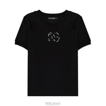 26 FW 돌체앤가바나 로고 엠벨리시드 티셔츠 N0000 F8N08ZGDDMB