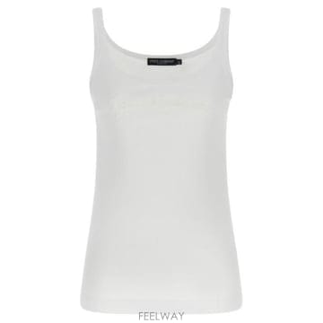 26 FW 돌체앤가바나 로고 엠브로이디드 탱크탑 W0800 F8K97ZGDDL0