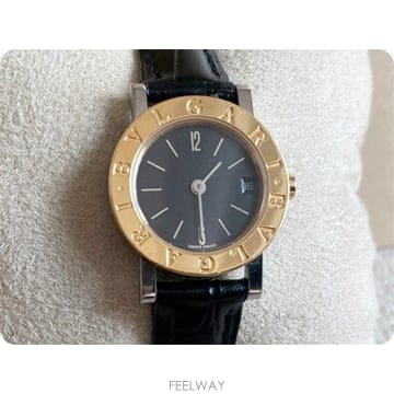 불가리 BB23SGL 23mm 18K 콤비 쿼츠 스몰 사이즈 여성용