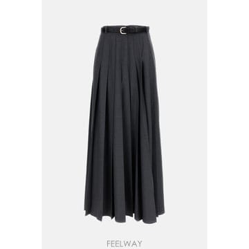 [B4] 셀프포트레이트 PF26137XSKGRGREY 치마 스커트 여성