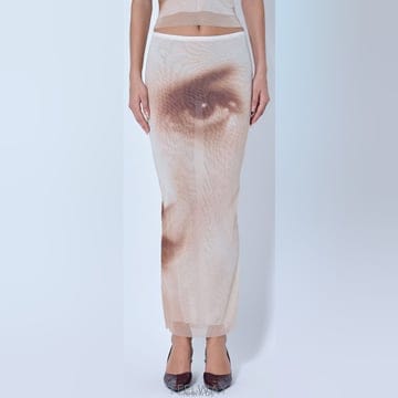 26 FW 장폴고티에 메쉬 프린트 페이스 시어 맥시 스커트 26 04 W SK086 M032P 68