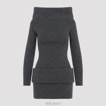 26FW 장 폴 고티에 숏 원피스 2604WDR177K041 07 MIDDLEGREY