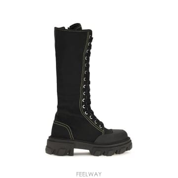 26FW 가니 플랫 슈즈 D1010031 099 BLACK