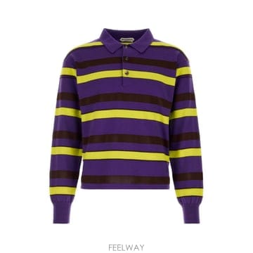 인더샵 JW ANDERSON JW 앤더슨 퍼플 스트라이프 폴로 셔츠