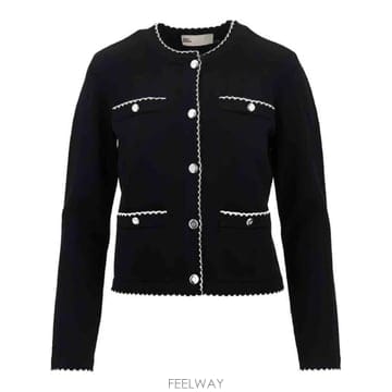 인더샵 Tory Burch 토리버치 블랙 가디건