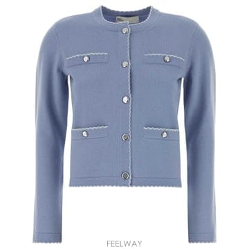 인더샵 Tory Burch 토리버치 블루 가디건