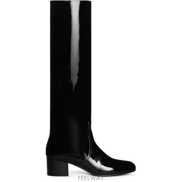 CELINE ���Ϲ߼� ������ High boots Triomphe in patent calfskin���Ϲ߼� ������ High boots Triomphe in patent calfskin