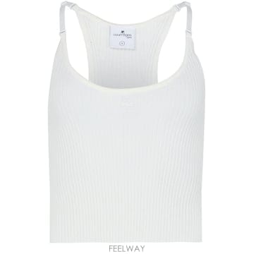 당일발송 쿠레주 Knitted Scuba vest top