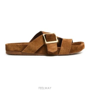 Loewe ���Ϲ߼� �ο��� Ease Buckle slide in suede���Ϲ߼� �ο��� Ease Buckle slide in suede
