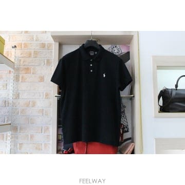 랄프 로렌 남성 커스텀 슬림핏 스트레치 메시 폴로 셔츠(XL.K:105-110)