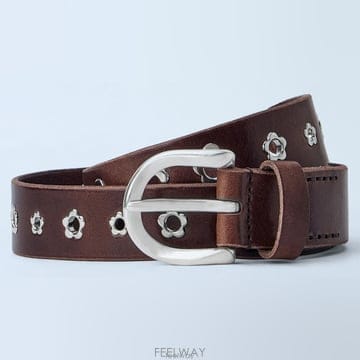 26 FW 아워레가시 Flower 플라워 펀치홀 레더 벨트 A4268FGM
