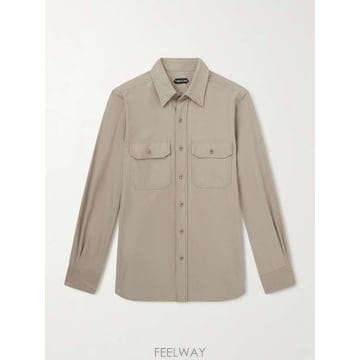 톰포드 가먼트다이드 코튼몰스킨 셔츠 HME001-FMC327 B0082320108