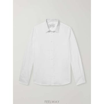 아미 TAILOR 로고-엠브로이드 코튼 셔츠 HSH764.CO004 B0082320139