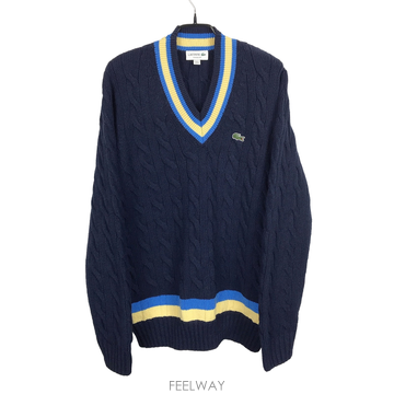 라코스테 Lacoste V넥 크리켓 니트 남성4 (100)