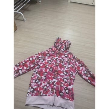 베이프 키티 후드집업 그레이