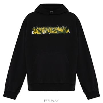 발렌시아가 메시 스프레이 남성 후드 티셔츠 871956 TUVI9 1000