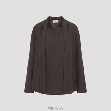 르메르 트러플 애스콧 블라우스