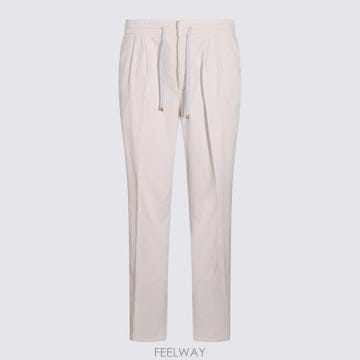 26FW 브루넬로 쿠치넬리 스트레이트 팬츠 M280NE1710 C6332 GHIACCIO