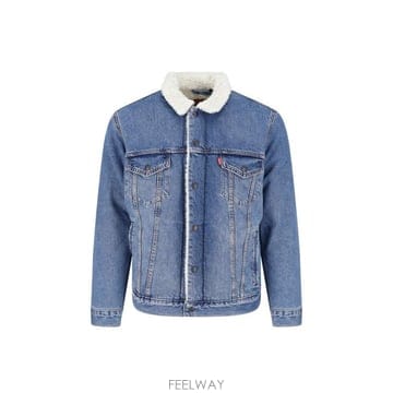 26FW 리바이스 자켓 16365 0346 WASHED AWAY SHERPA BLUE