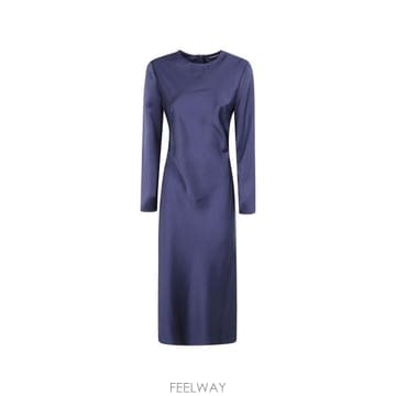 26FW 엠포리오 아르마니 롱 원피스 EW005489 AF17153UB112 NAVY
