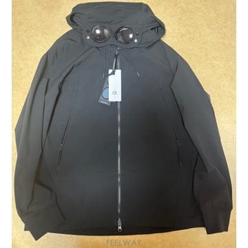 CP컴퍼니 쉘-R 고글 자켓 블랙 25SS 바람막이