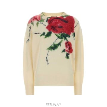 블루마린 스웨터 Floral