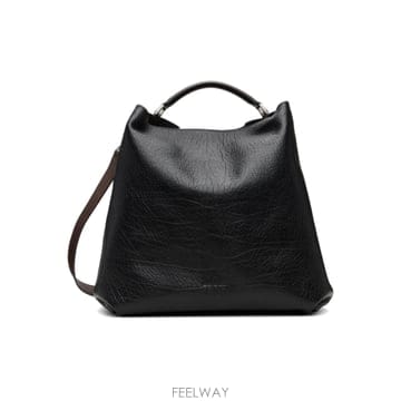 드리스반노튼 블랙 가죽 슬링 메신저백 262 021517 0122 TP877587724