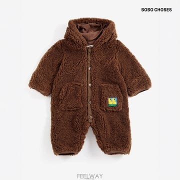보보쇼즈 26FW 베이비 Bobo Choses 쉽스킨 양가죽 오버올 B226AB033