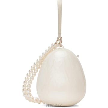 시몬 로샤 오프 화이트 라지 진주 에그 숄더백 BAG70CB M 0773 TP877587609