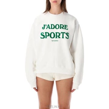 스포티앤리치 JADORE 크루 넥 화이트