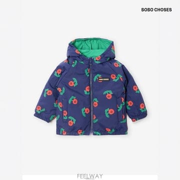 보보쇼즈 26FW 베이비 Stamp 블룸 올오버 아조락 양면 자켓 B226AB097