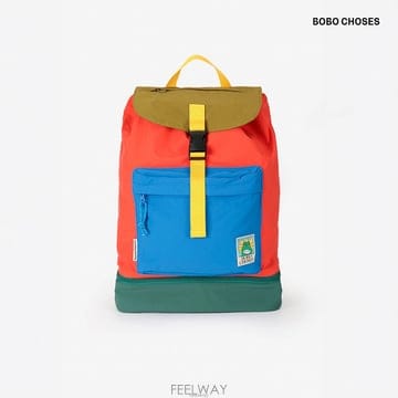 보보쇼즈 26FW Beast Tag 칼라블럭 백팩가방 B226AI061