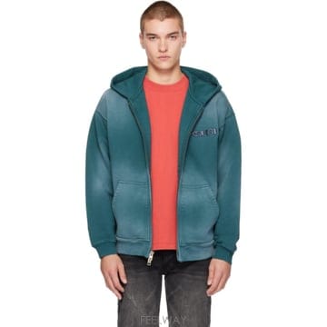 26 FW 수비 그린 러그 집업 후드티 262088M202001