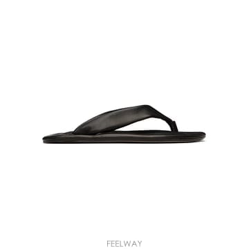 26 FW BY FAR 블랙 다샤 플립플랍 251289F124002