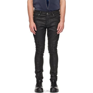 26 FW 수비 블랙 반 윙클 데님 진 262088M186044