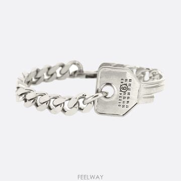 26FW MM6 마르지엘라 키 체인 팔찌 실버 SM7UY0119 P9390 124