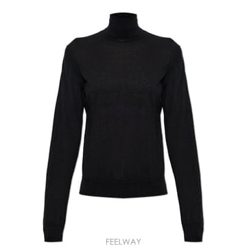 26 FW 돌체앤가바나 터틀넥 니트 스웨터 블랙 N0000 FXW94TJBW24