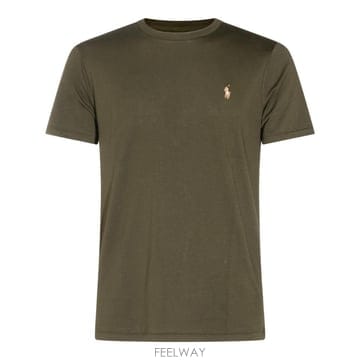 [Q11]폴로  710671438540 남성 티셔츠 COMPANY OLIVE COTTON T SHIRT