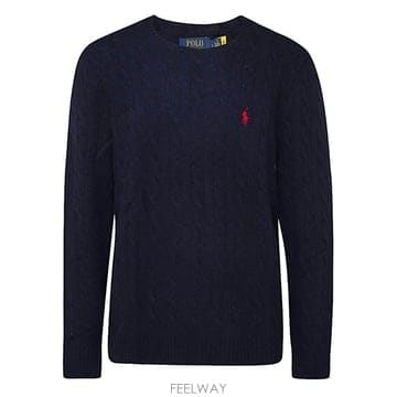 [Q11]폴로  710876762002 남성 니트 스웨터 DARK BLUE WOOL KNITWEAR