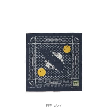 [V90]KAPITAL EK 1404BABNAVY 남성 스카프 머플러 Fastcolor Selvedge Ba