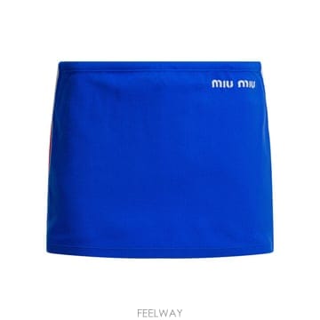 [V90]미우미우 MMG584148OF0Q0U S OOO 여성 스커트 치마 Technical fabric m