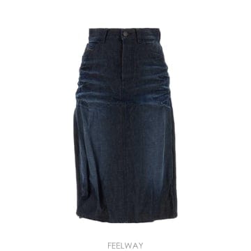[X45]디젤 A25600007GF 01 여성 스커트 치마 롱 미디 미니스커트 Blue denim skirt